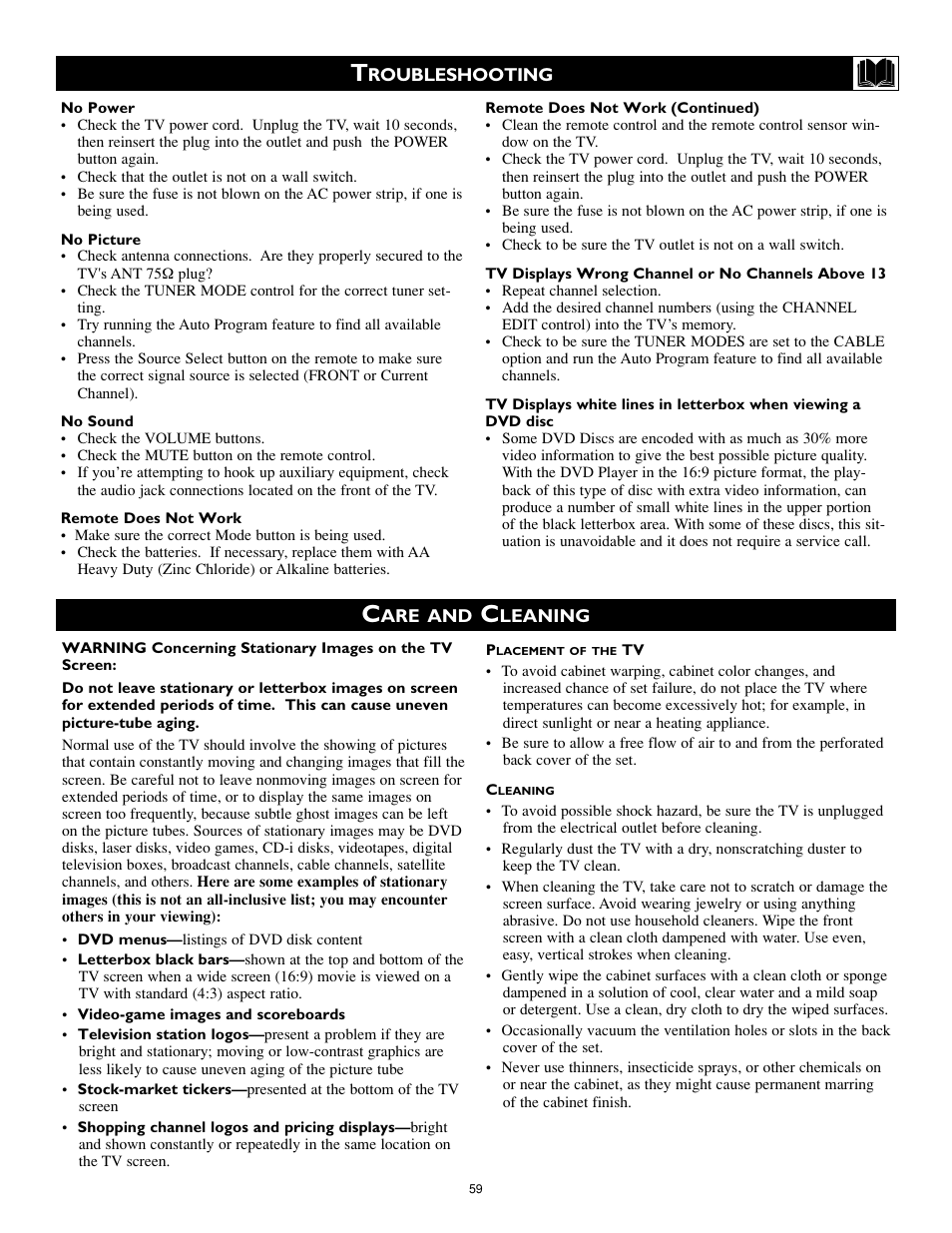 Philips 34PW9819-17 User Manual | Page 59 / 62