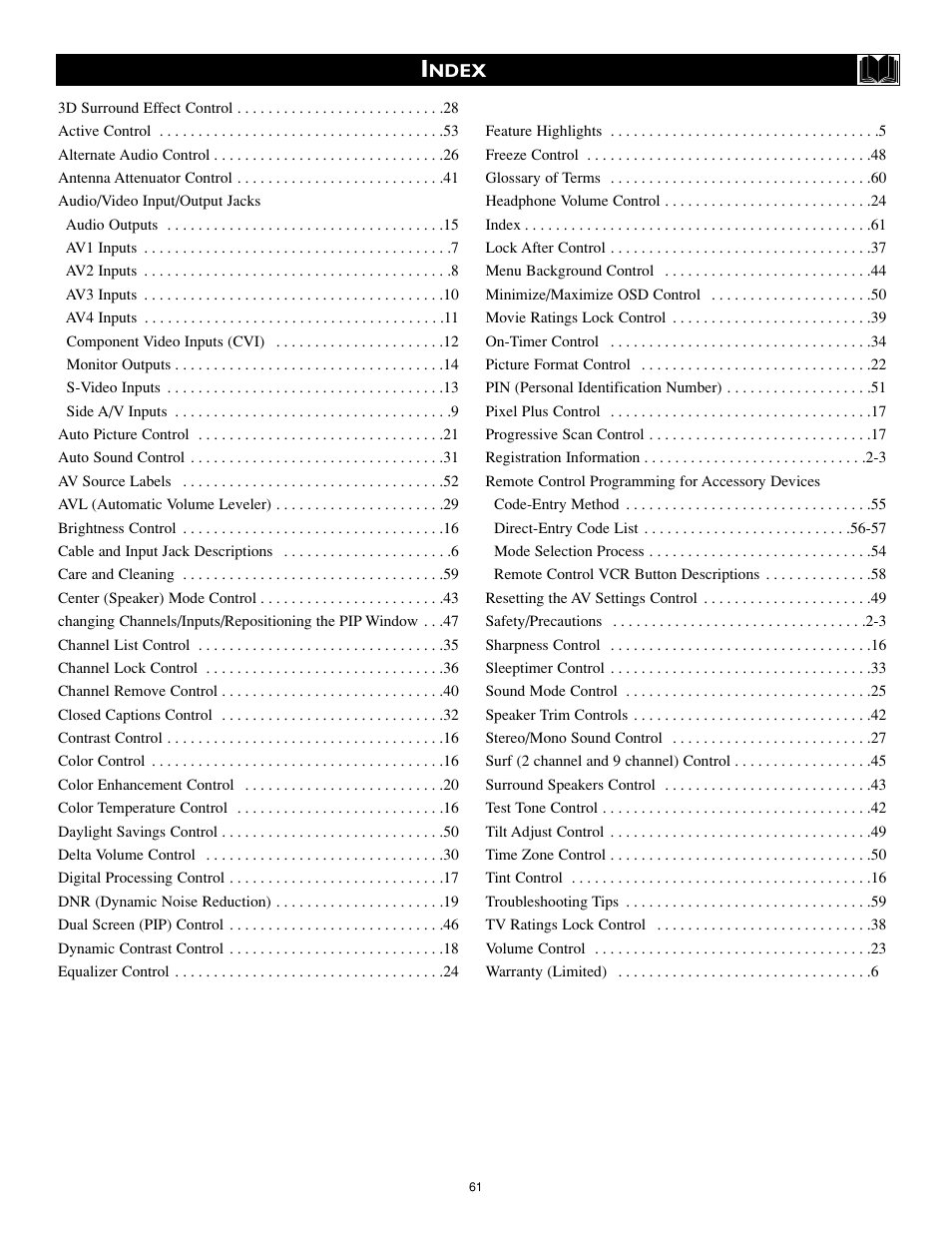 Philips 34PW9819-17 User Manual | Page 61 / 62