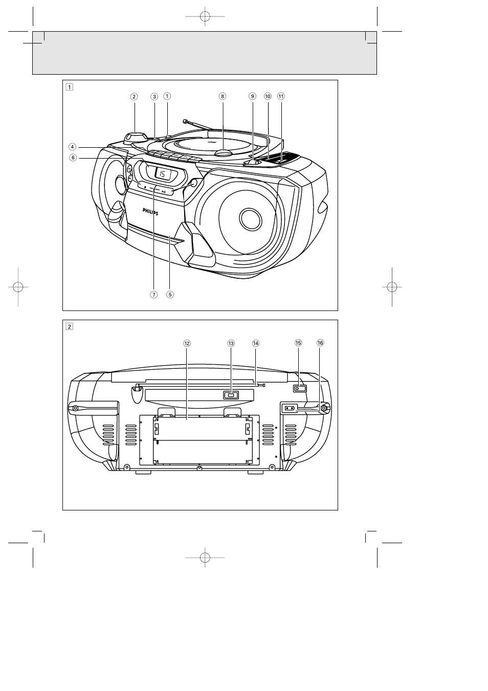 Page | Philips AZ100717 User Manual | Page 2 / 10