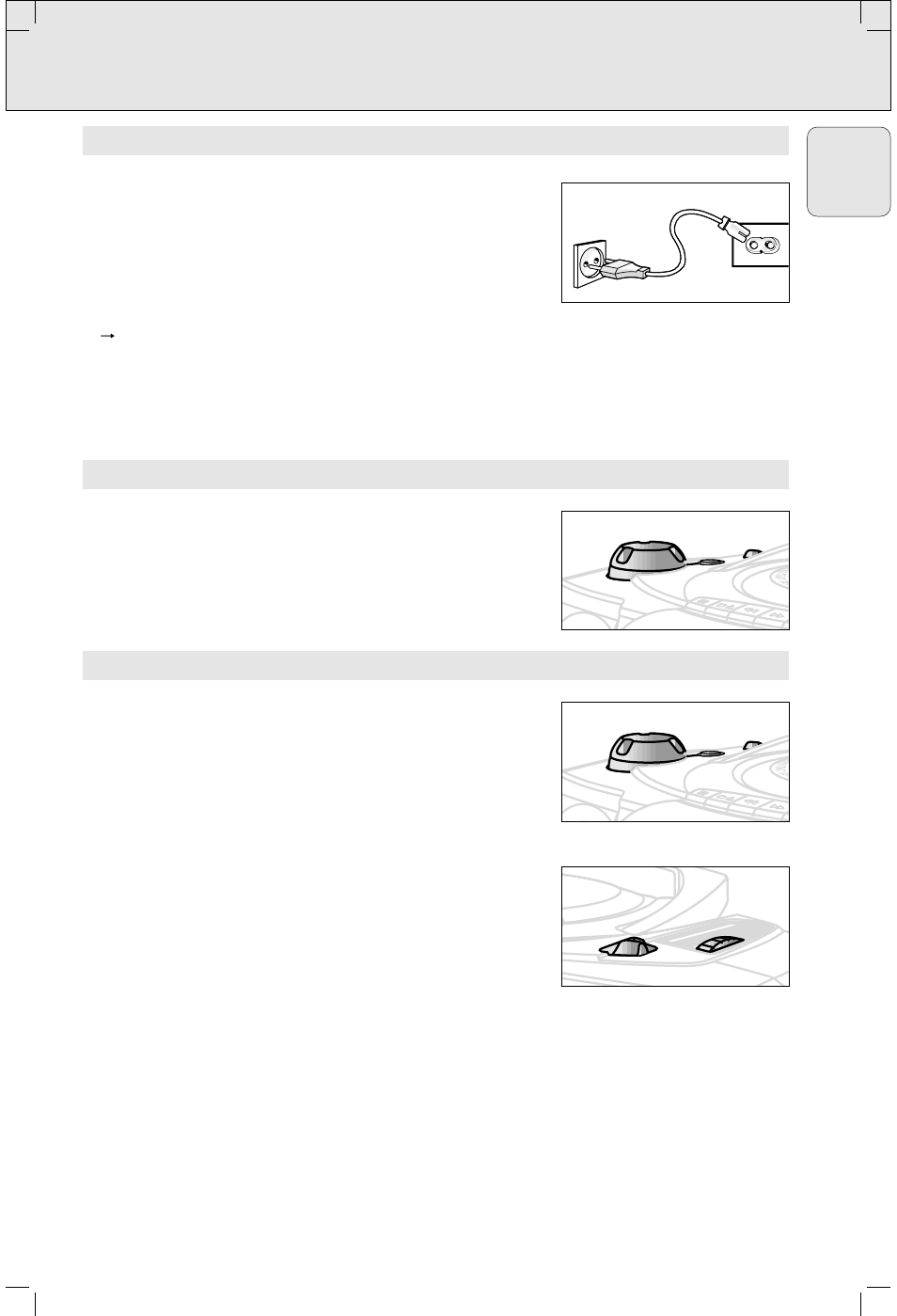 Power supply general operation radio, English, Power off | Philips AZ100717 User Manual | Page 4 / 10