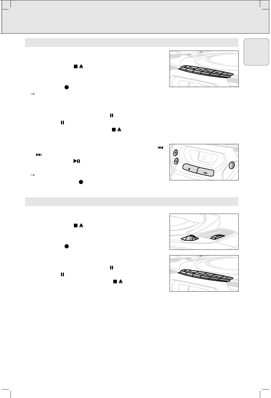 Cassette recorder, English | Philips AZ100717 User Manual | Page 8 / 10