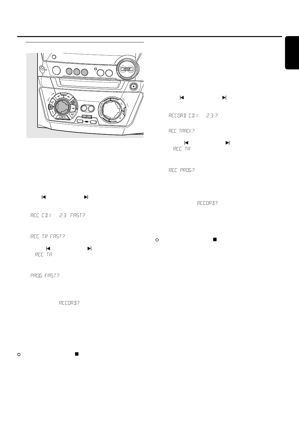 Internal recording, Further recording possibilities | Philips FWR33 User Manual | Page 24 / 87