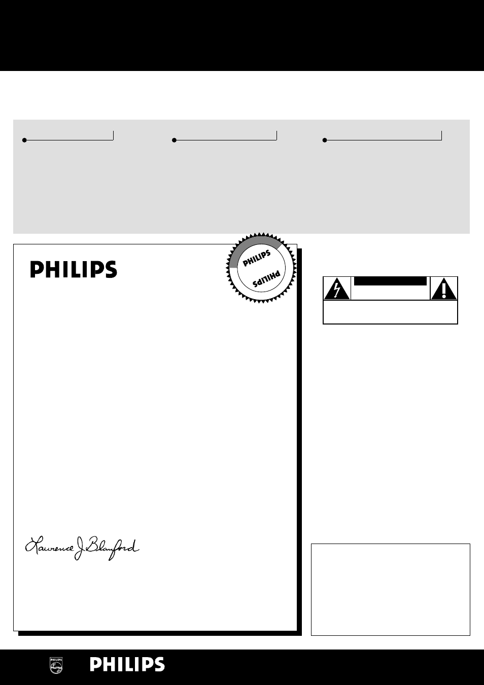 Ssé éccu urriitte e, Vite, Vérification de garantie | Confirmation de possession, Enregistrement du modèle, Connaissez ces symboles de, Danger, Attention | Philips FWR33 User Manual | Page 33 / 87