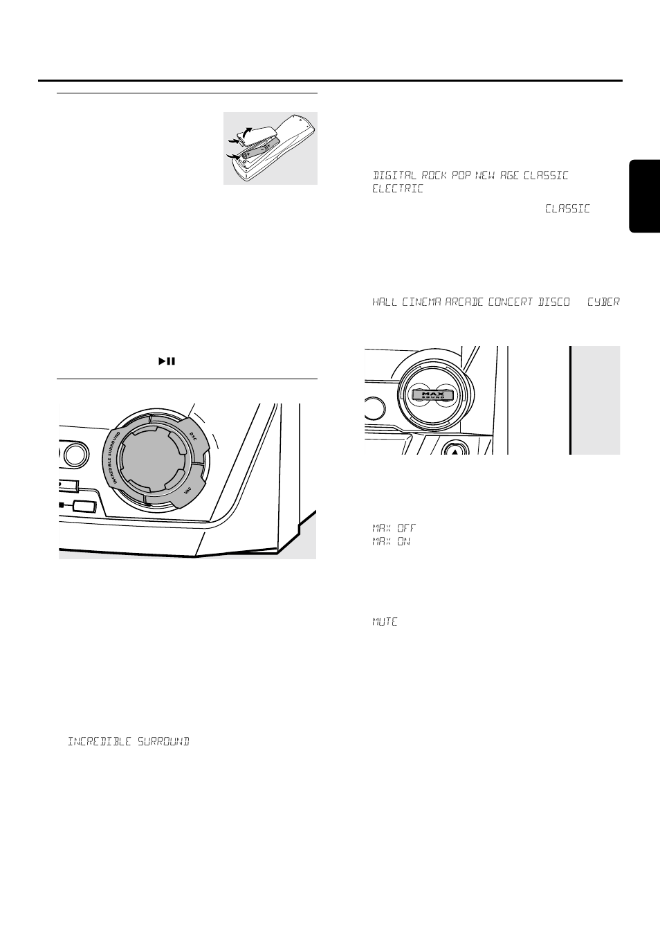 Télécommande/commande du son, Utilisation de la télécommande, Commande du son | Philips FWR33 User Manual | Page 44 / 87