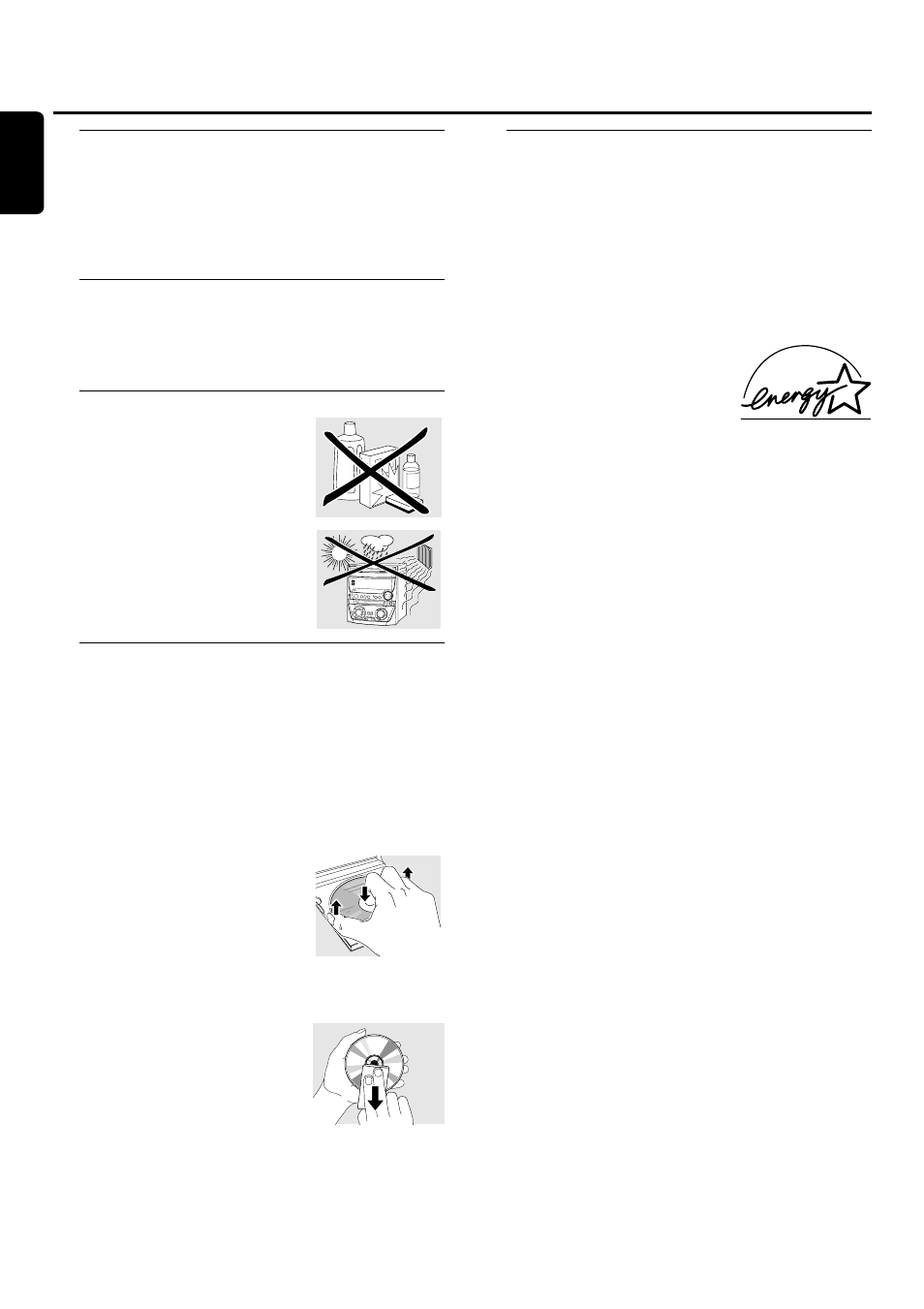 General information, Supplied accessories, Setup information | Maintenance, Disc handling, Environmental information | Philips FWR33 User Manual | Page 9 / 87