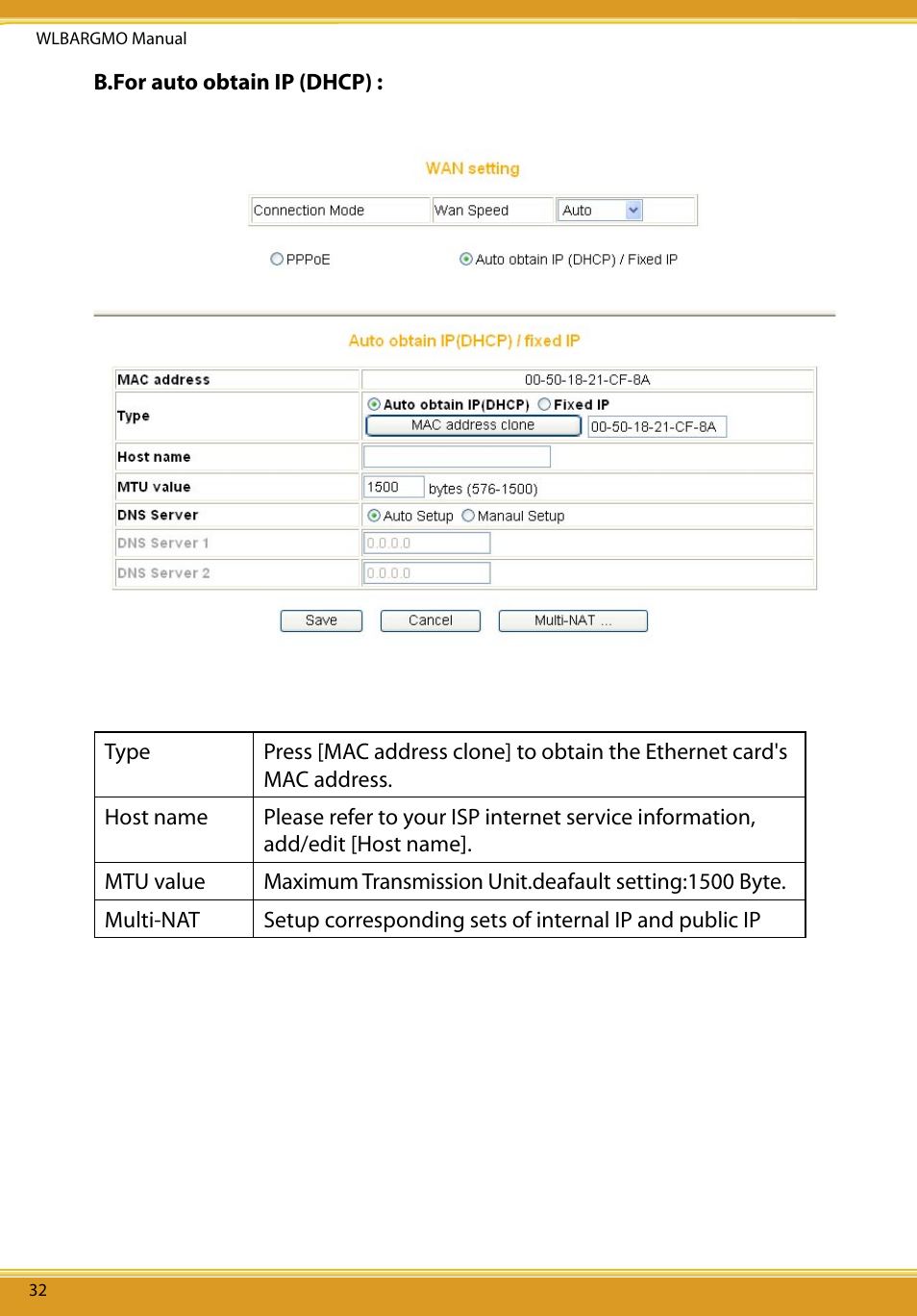 Wan setting/ dynamic dns | Allied Telesis CG-WLBARGMO User Manual | Page 34 / 56