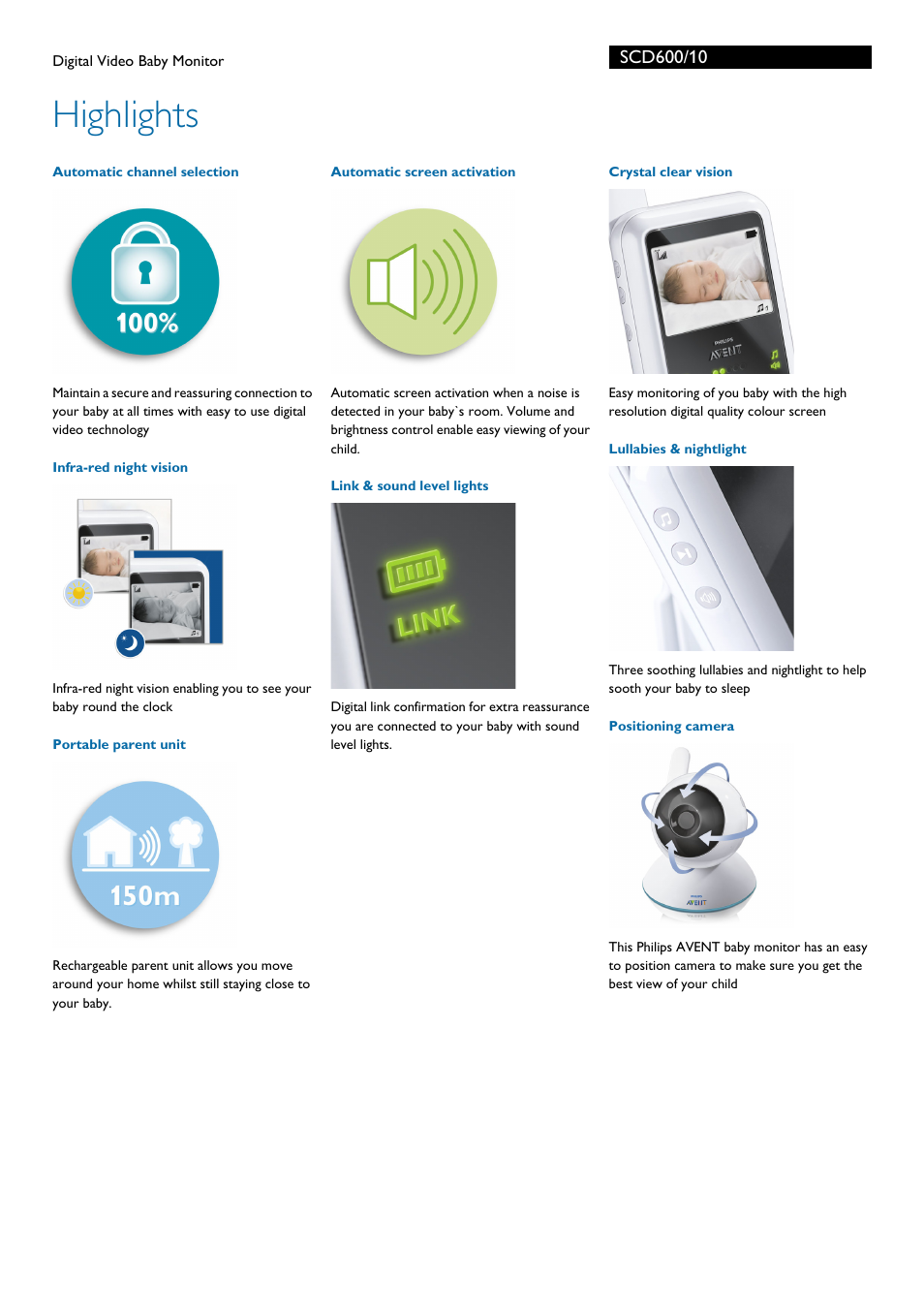 Highlights | Philips SCD600-10 User Manual | Page 2 / 3