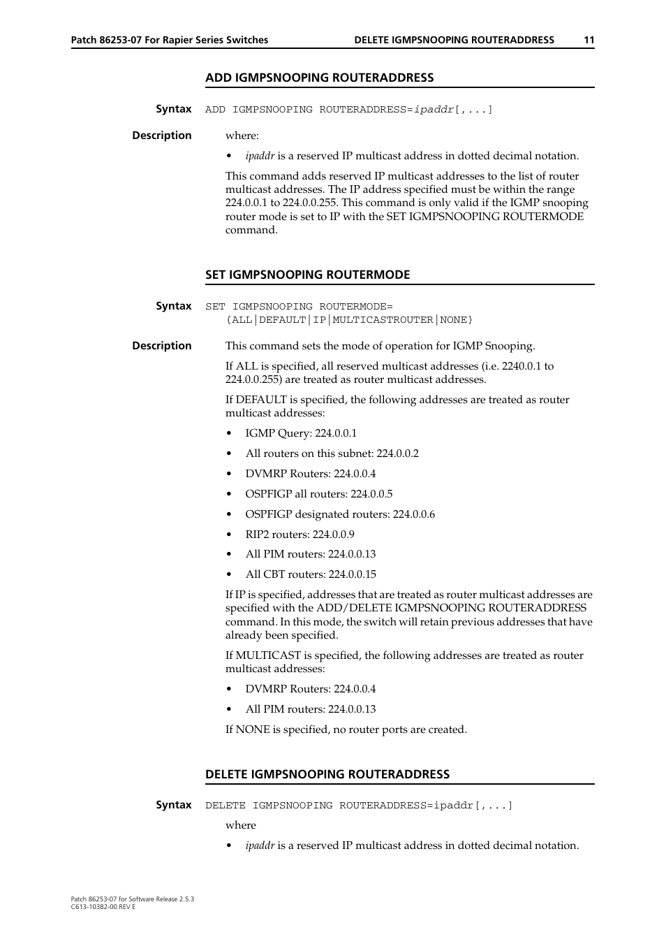 Allied Telesis 86253-07 User Manual | Page 11 / 34