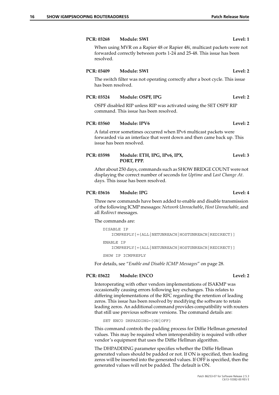 Allied Telesis 86253-07 User Manual | Page 16 / 34