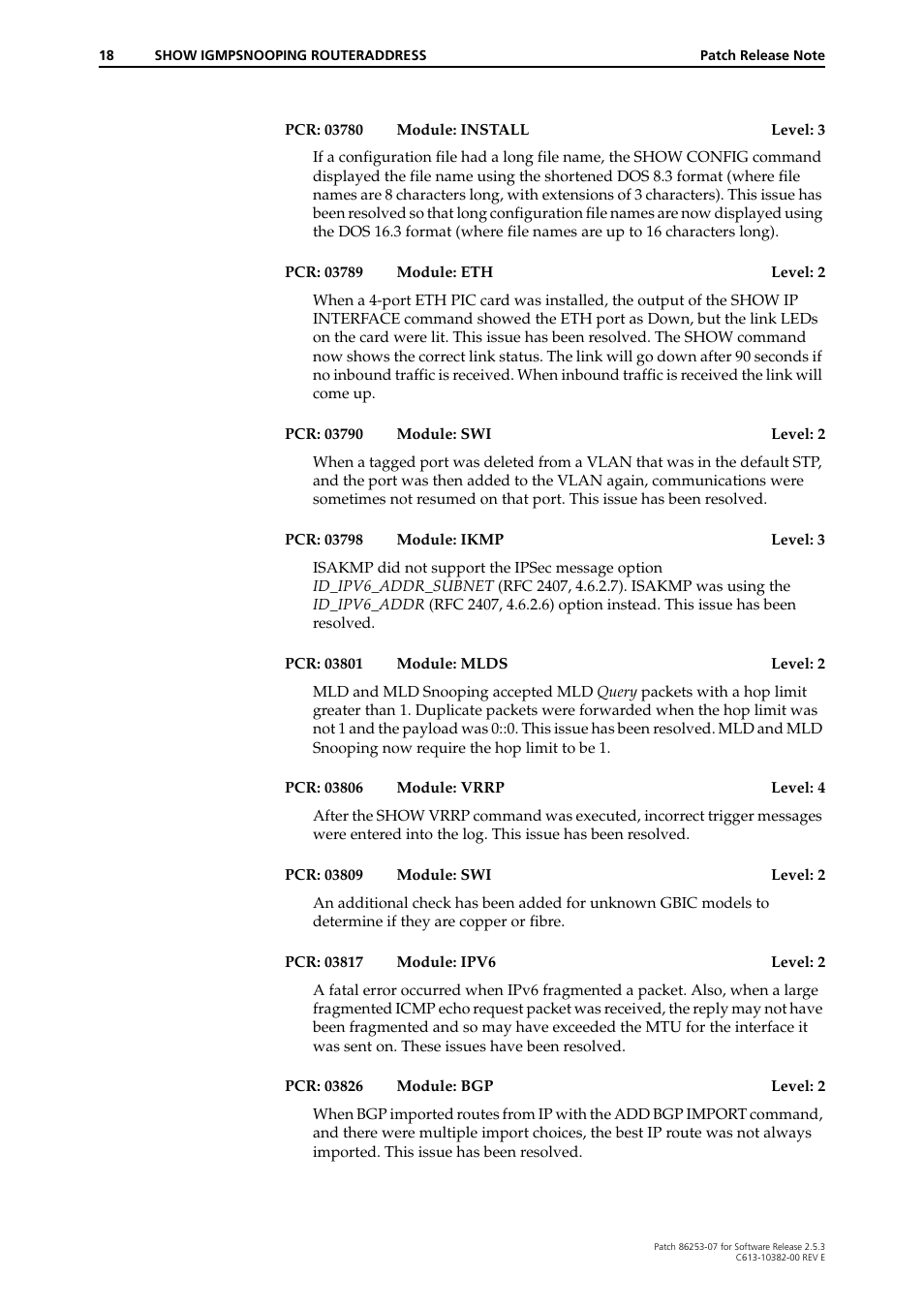 Allied Telesis 86253-07 User Manual | Page 18 / 34
