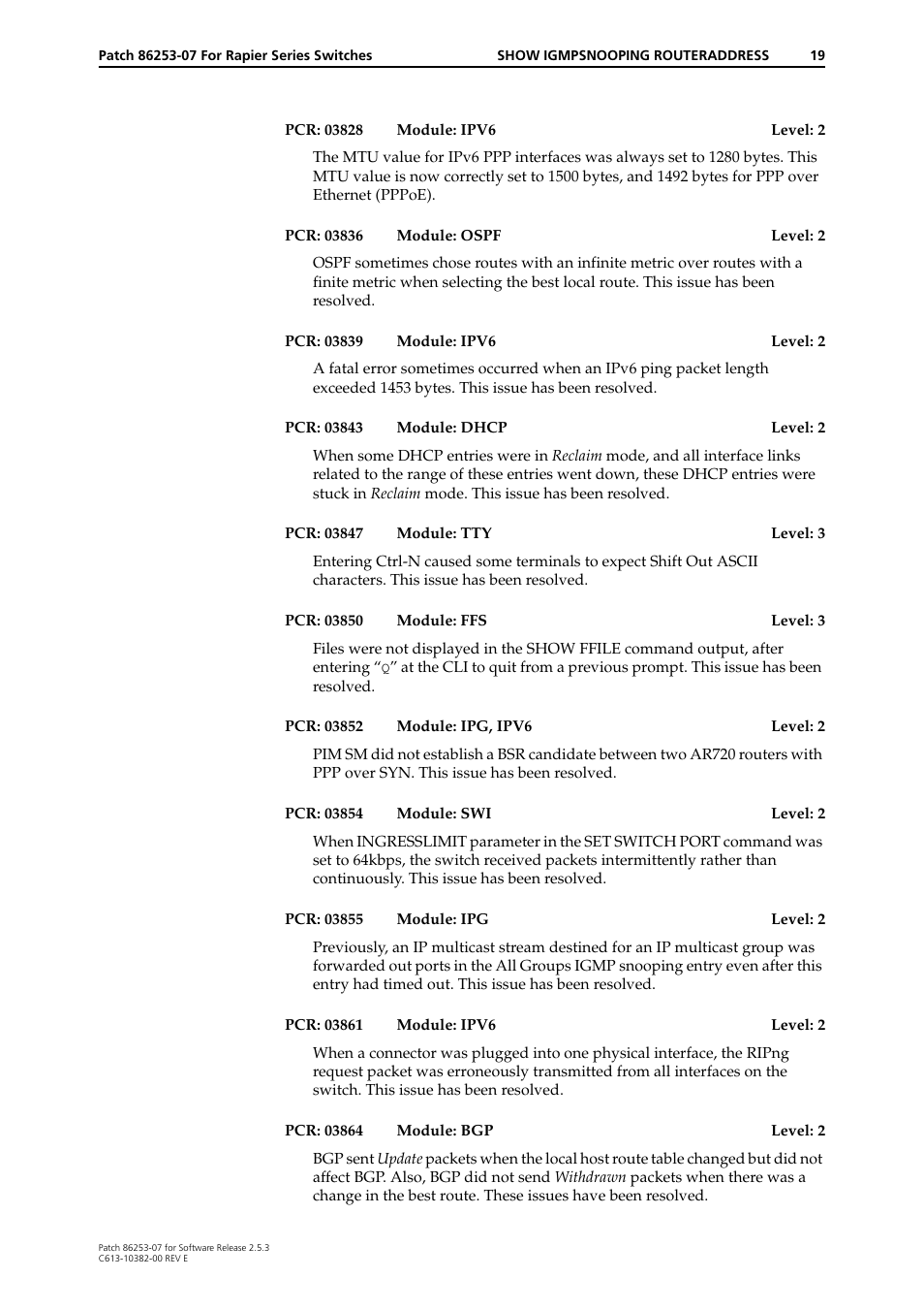 Allied Telesis 86253-07 User Manual | Page 19 / 34