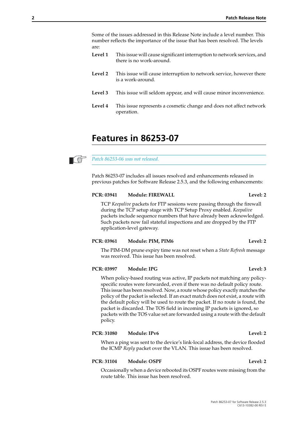 Features in 86253-07 | Allied Telesis 86253-07 User Manual | Page 2 / 34