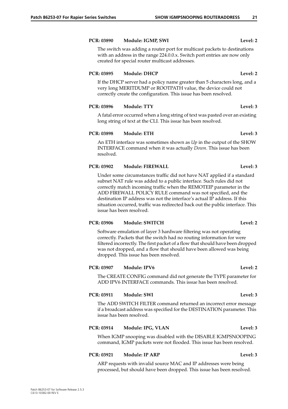 Allied Telesis 86253-07 User Manual | Page 21 / 34