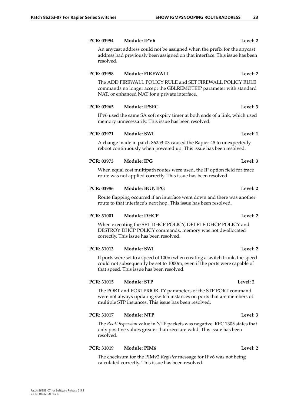 Allied Telesis 86253-07 User Manual | Page 23 / 34