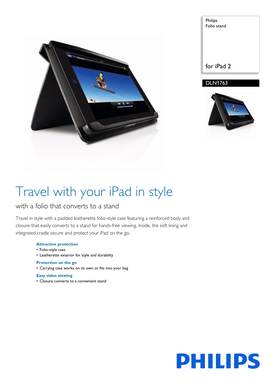 Philips DLN1763-17 User Manual | 2 pages