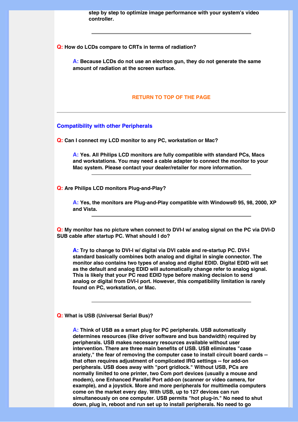 With other peripherals | Philips 220BW8EB-27 User Manual | Page 7 / 85