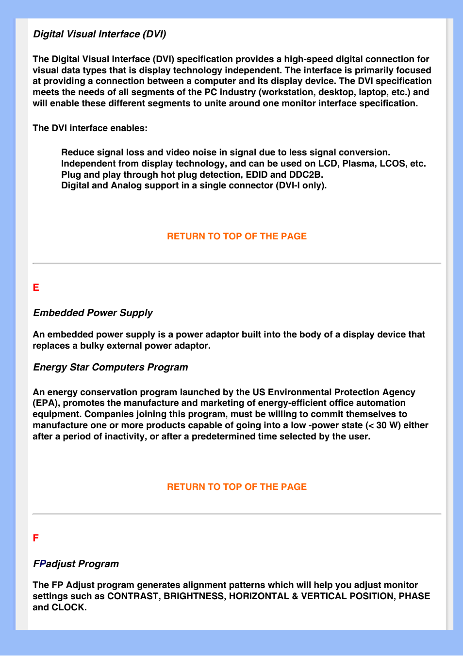 Philips 220BW8EB-27 User Manual | Page 78 / 85