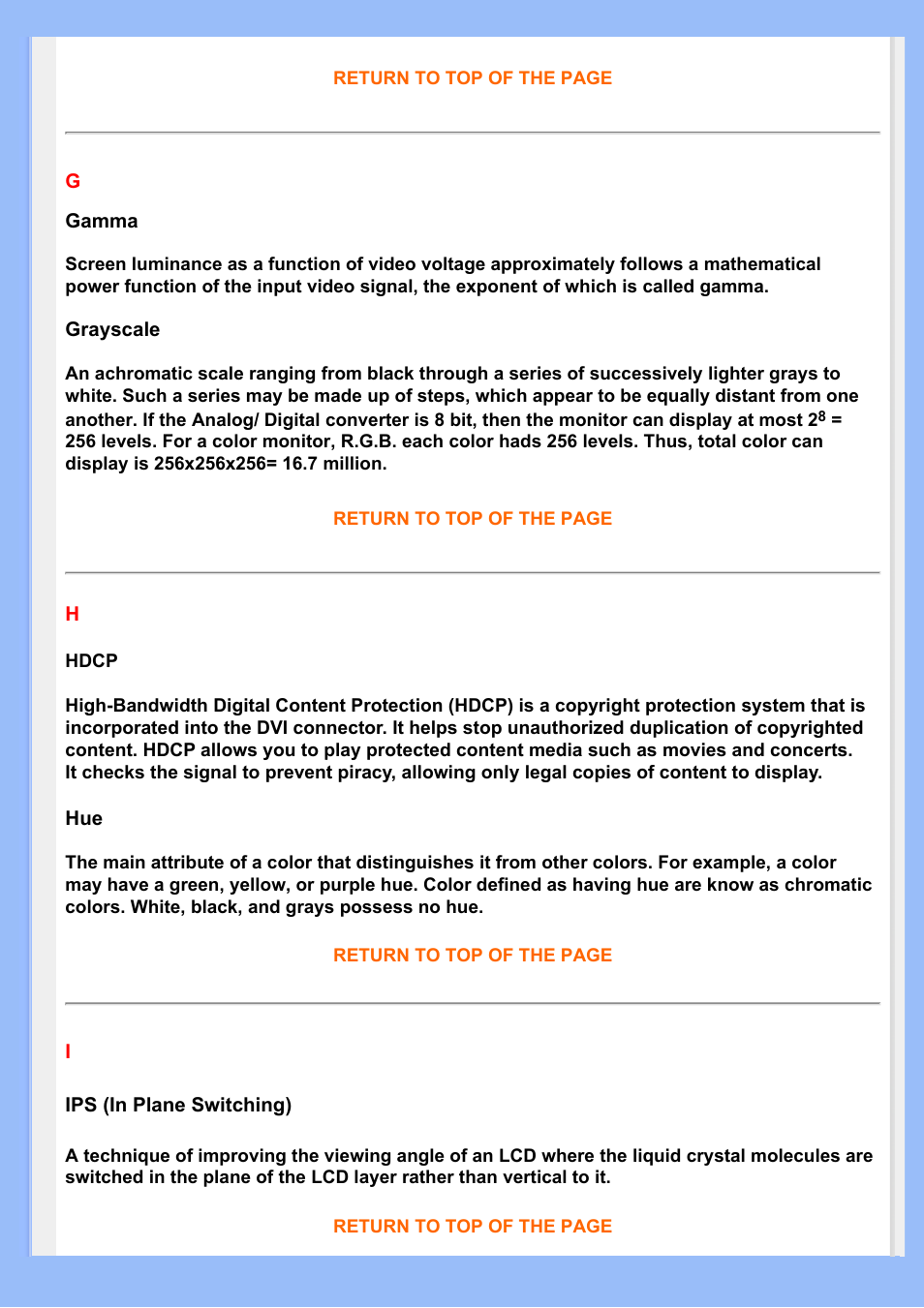 Philips 220BW8EB-27 User Manual | Page 79 / 85