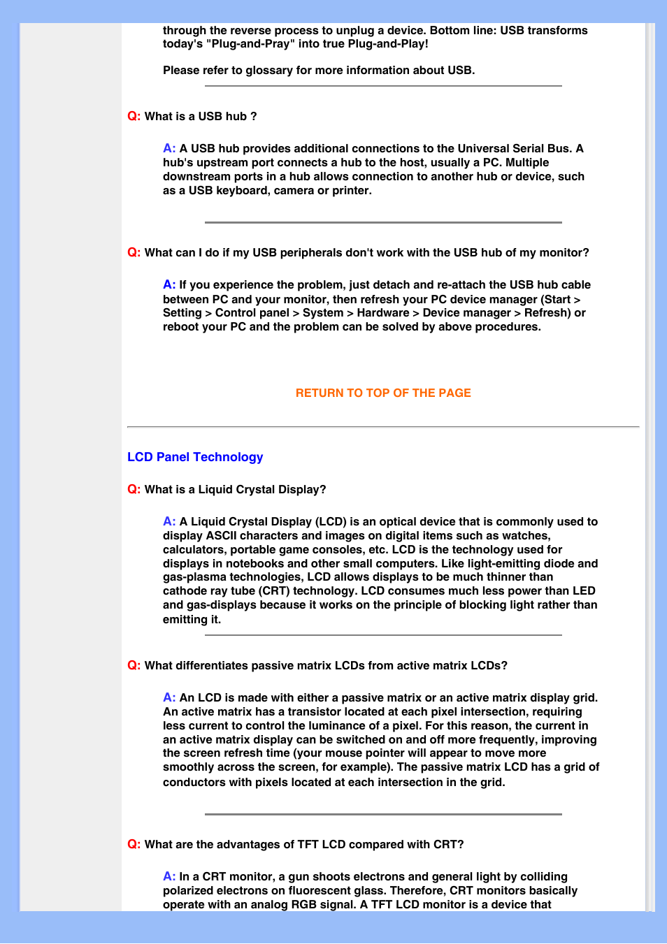 Technology | Philips 220BW8EB-27 User Manual | Page 8 / 85