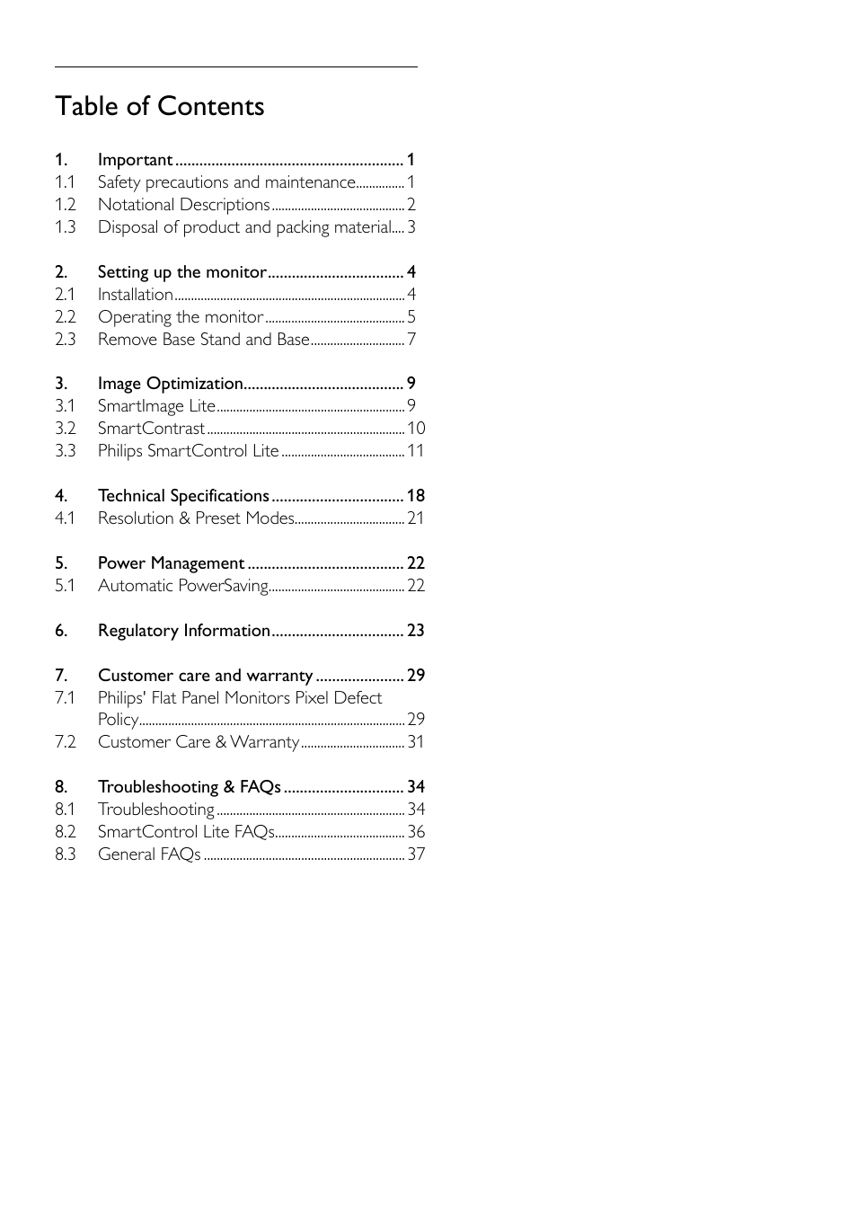 Philips 197E3LSU-00 User Manual | Page 2 / 41