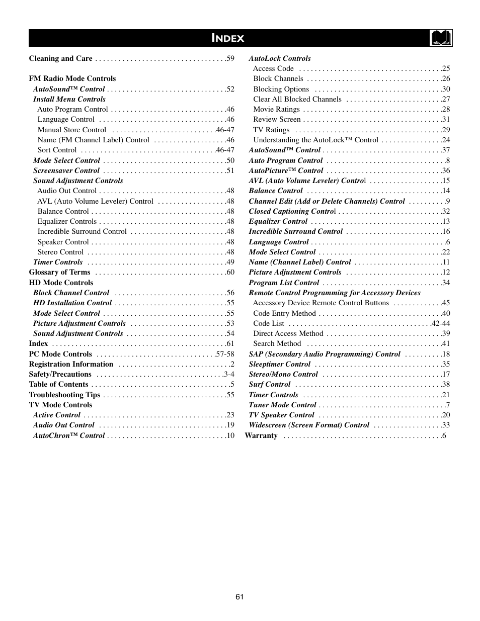 Philips 17PF9945-99 User Manual | Page 61 / 62