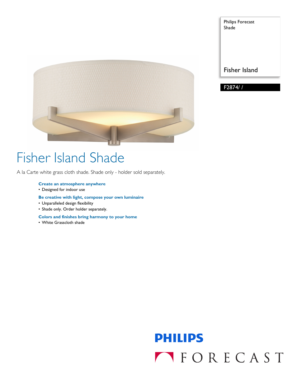 Philips F2874 User Manual | 2 pages