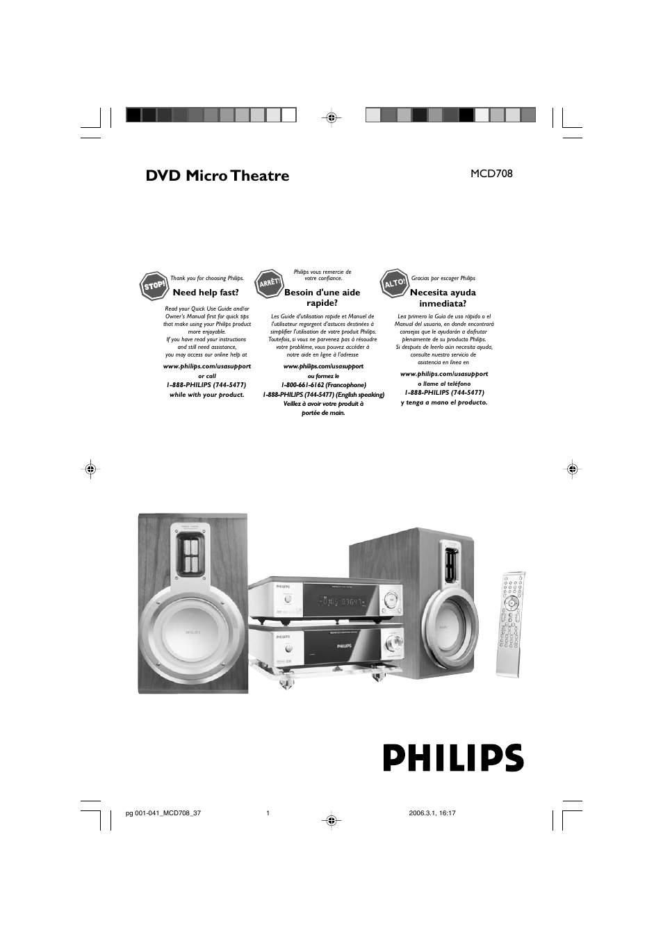 Philips MCD708-37 User Manual | 41 pages