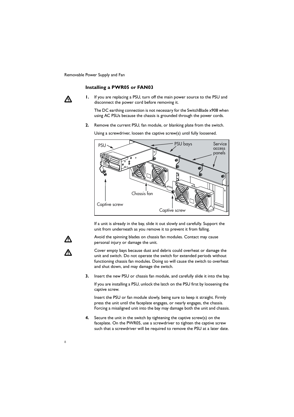 Allied Telesis AT-PWR02 User Manual | Page 9 / 21