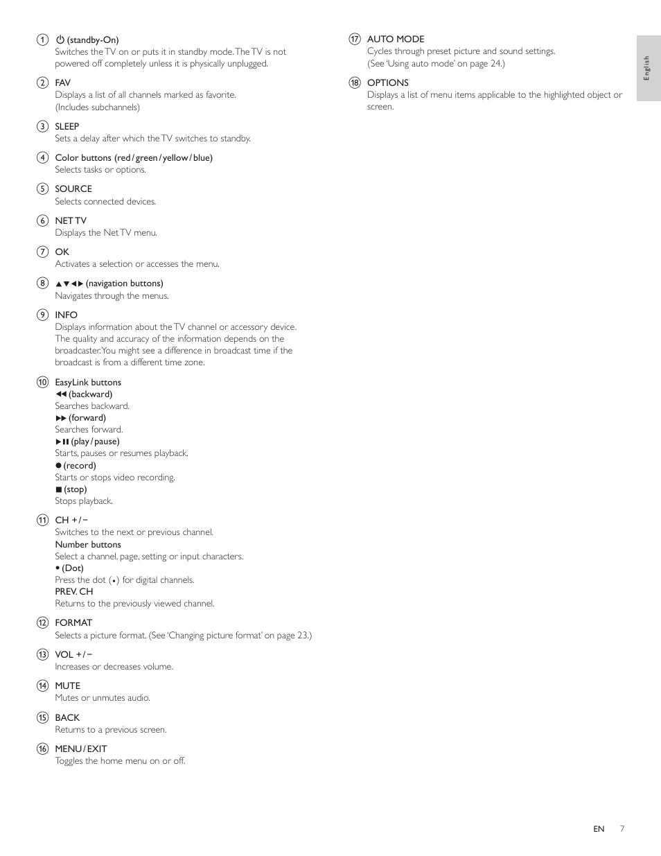 Philips 3000 series LCD TV 55PFL3907 55" class-po User Manual | Page 8 / 54