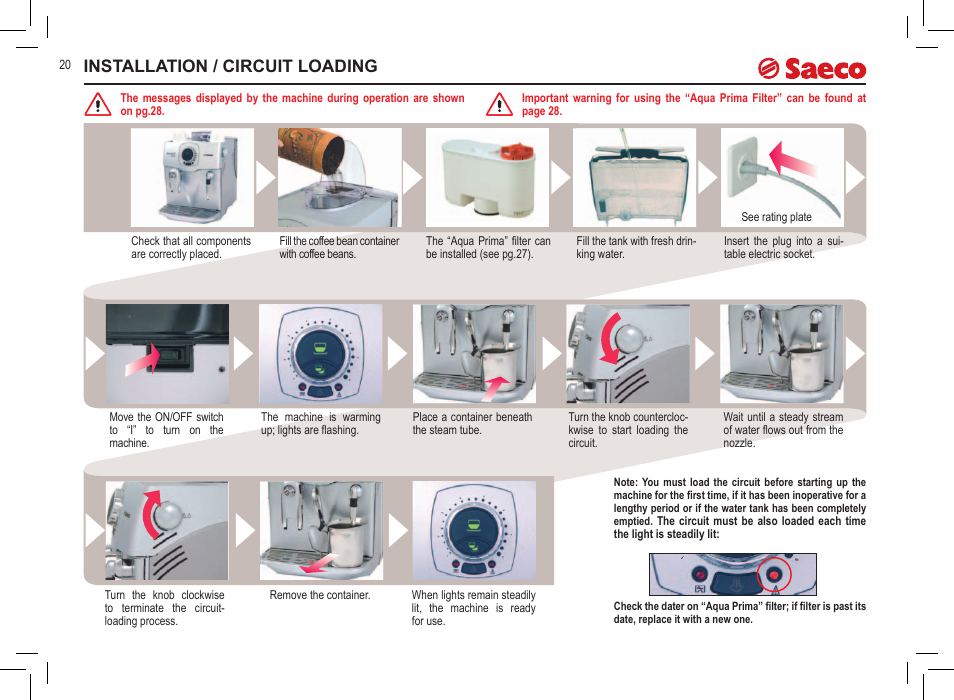 Installation / circuit loading | Philips 10000032 User Manual | Page 20 / 100