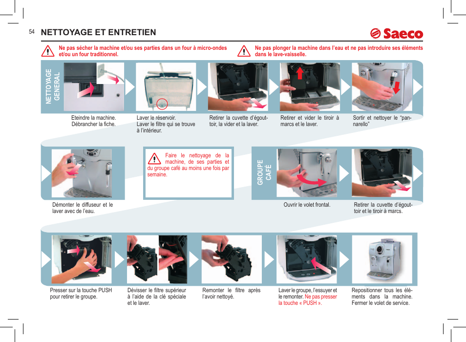 Nettoyage et entretien | Philips 10000032 User Manual | Page 54 / 100