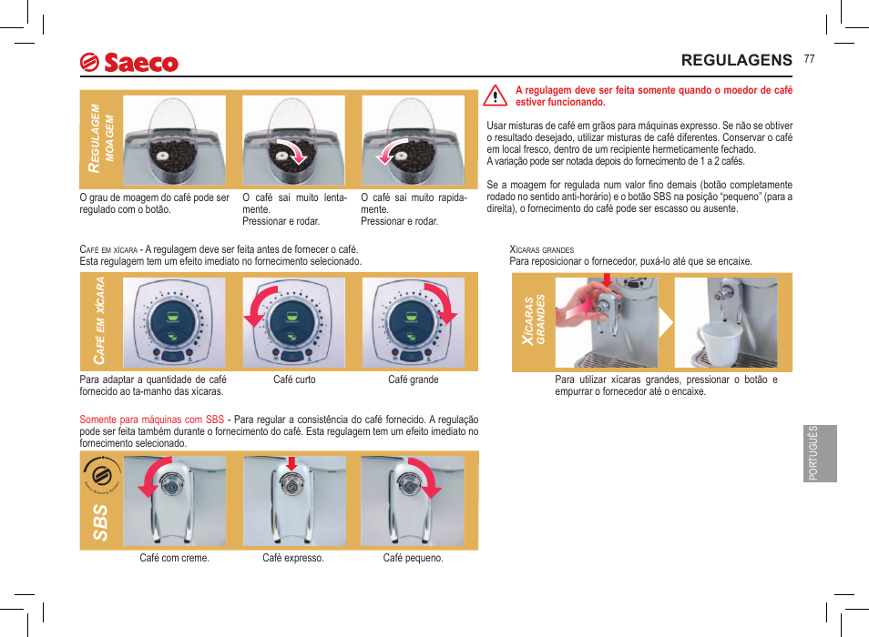 Regulagens | Philips 10000032 User Manual | Page 77 / 100