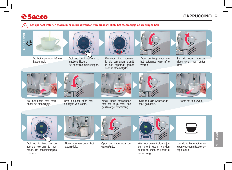 Cappuccino | Philips 10000032 User Manual | Page 93 / 100