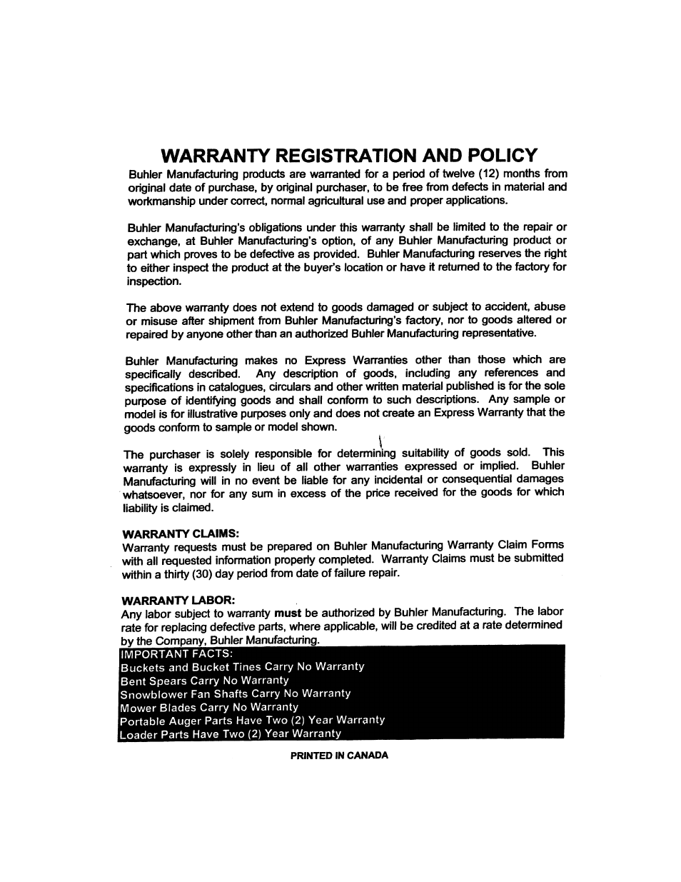 Warranty claims, Warranty labor, Warranty registration and policy | Allied Telesis S795 TSL User Manual | Page 2 / 36