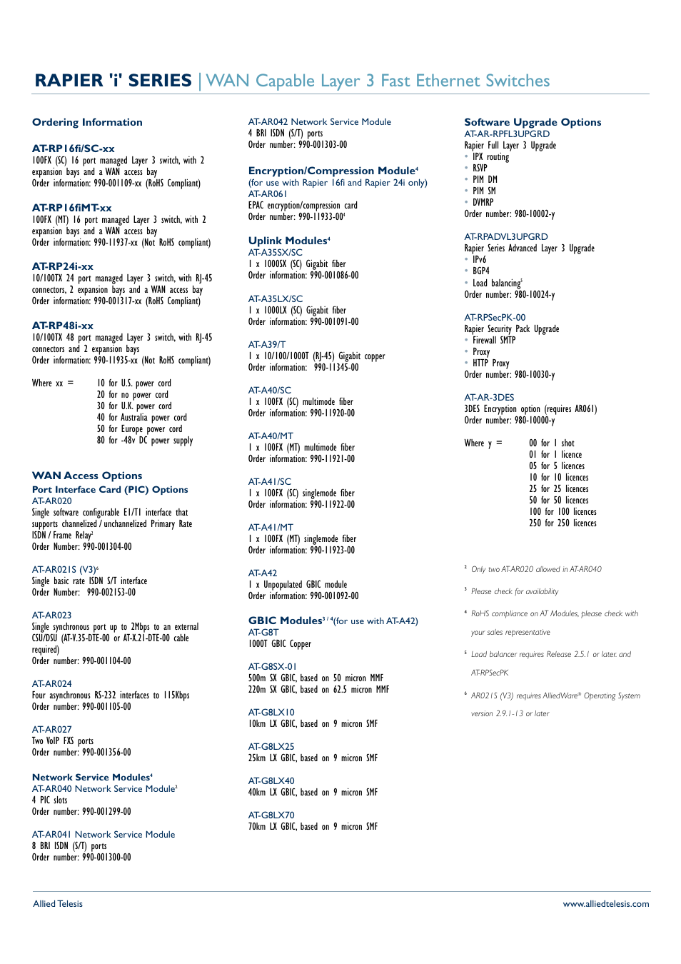 Allied Telesis 16fi User Manual | Page 5 / 6