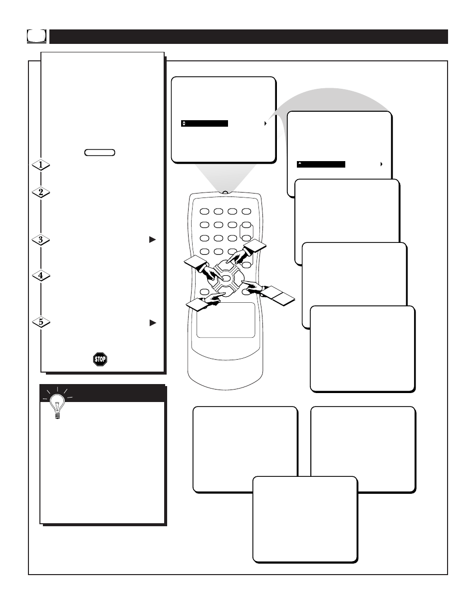 Sing the, Rogram, Ontrol | Philips PR1306C User Manual | Page 12 / 28