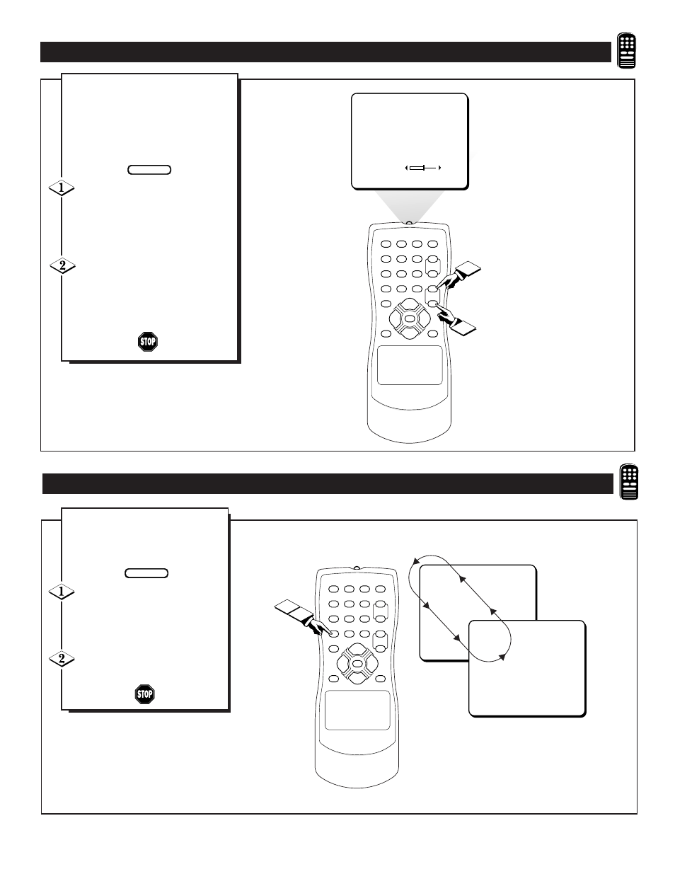Tv v, A/ch c, Sing the | Olume, Ontrol | Philips PR1306C User Manual | Page 17 / 28