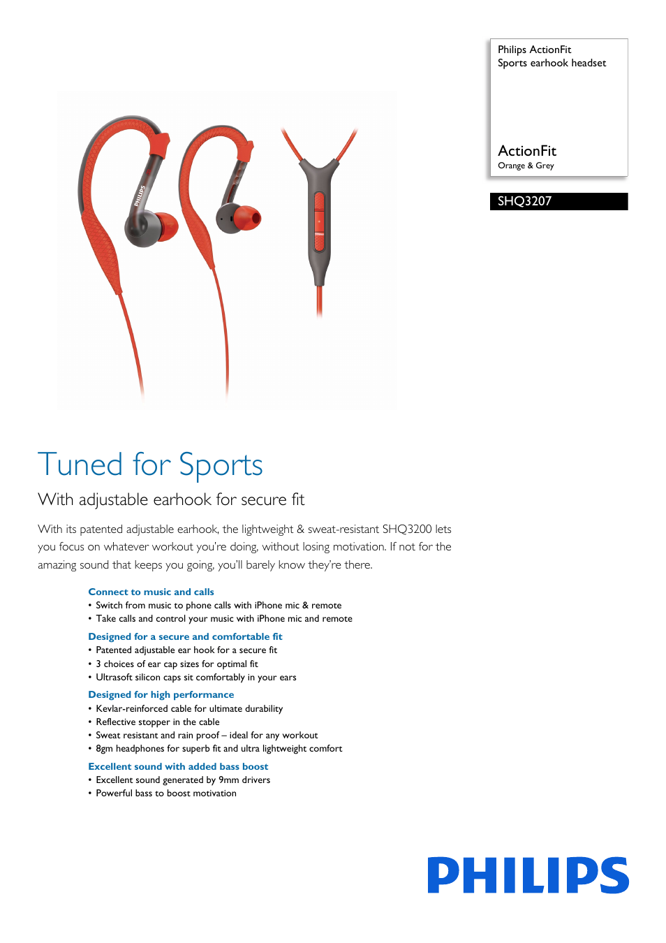 Philips SHQ3207-28 User Manual | 3 pages