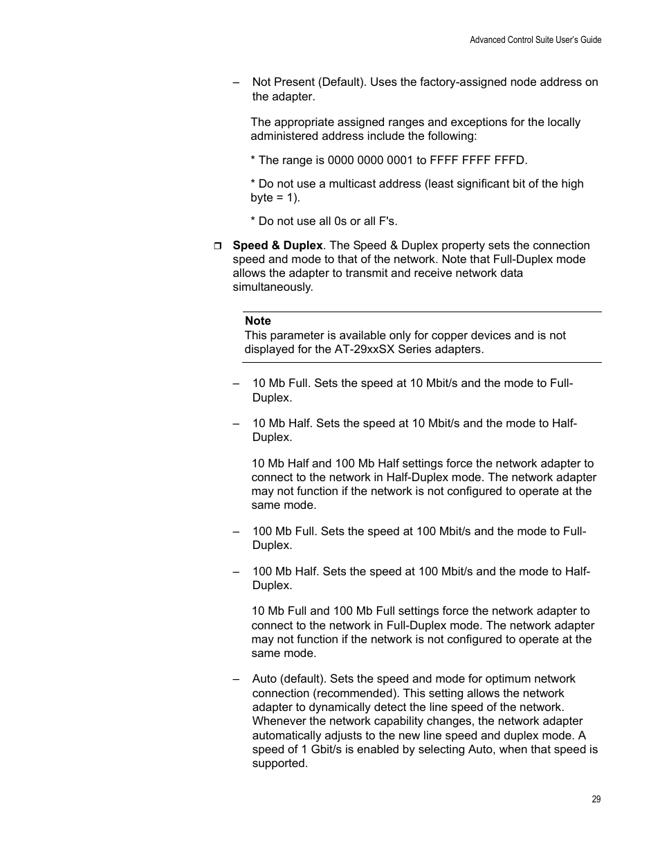 Allied Telesis AT-2916SX User Manual | Page 29 / 74