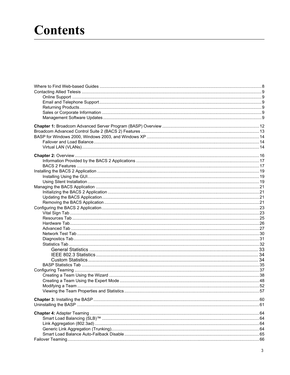 Allied Telesis AT-2916SX User Manual | Page 3 / 74