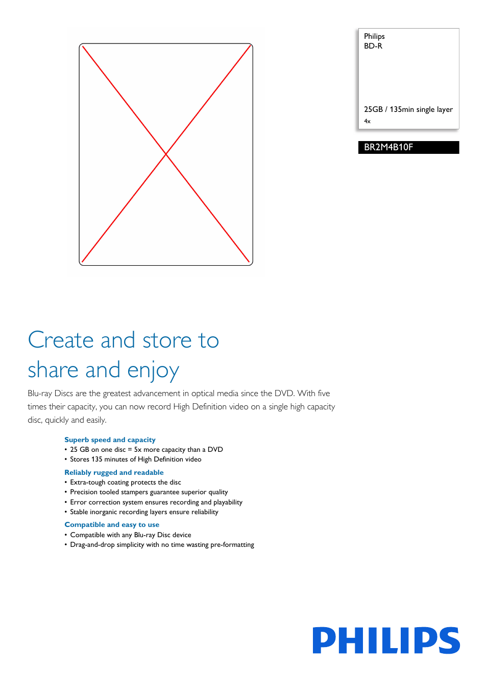 Philips BR2M4B10F-27 User Manual | 2 pages