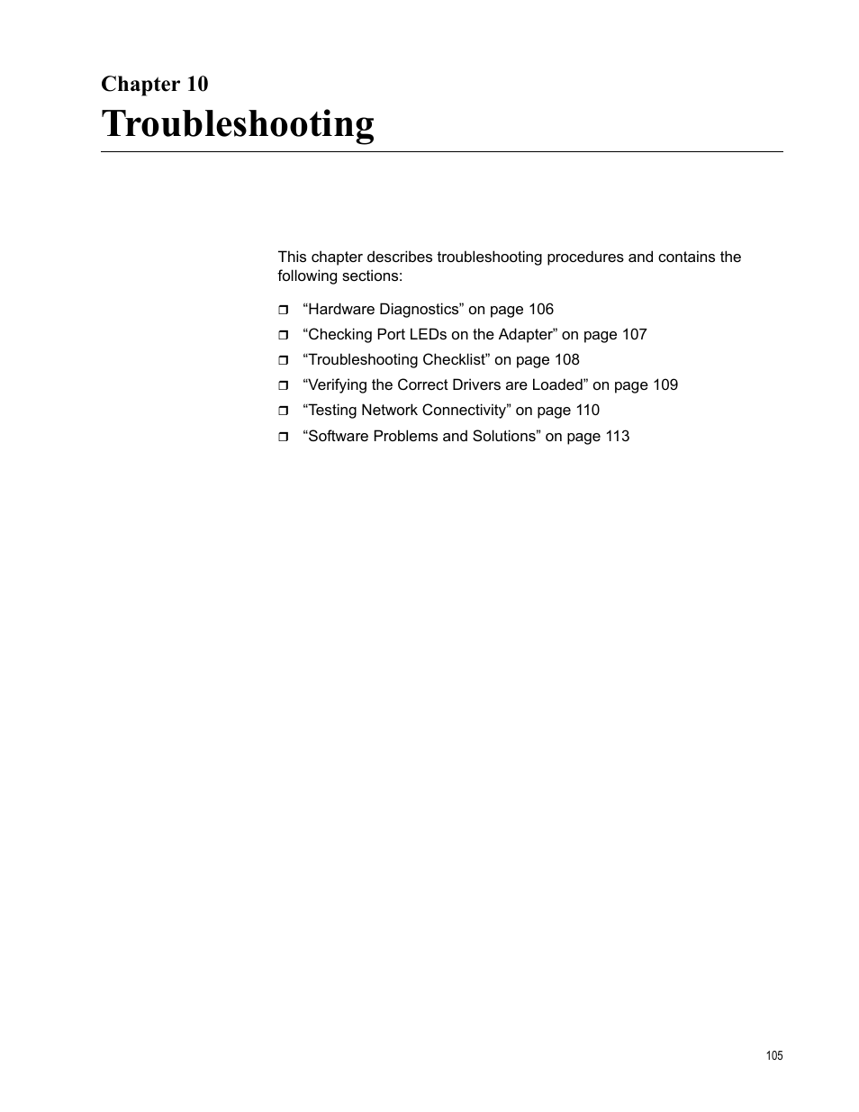 Chapter 10, Troubleshooting | Allied Telesis AT-2931SX User Manual | Page 105 / 136