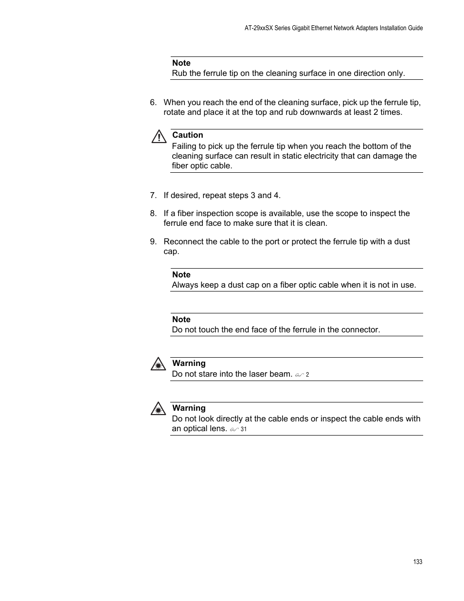 Allied Telesis AT-2931SX User Manual | Page 133 / 136