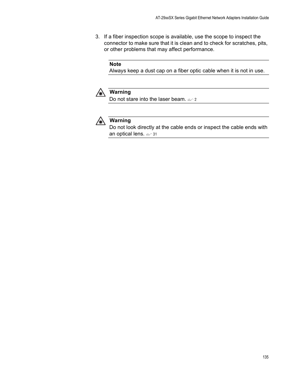 Allied Telesis AT-2931SX User Manual | Page 135 / 136