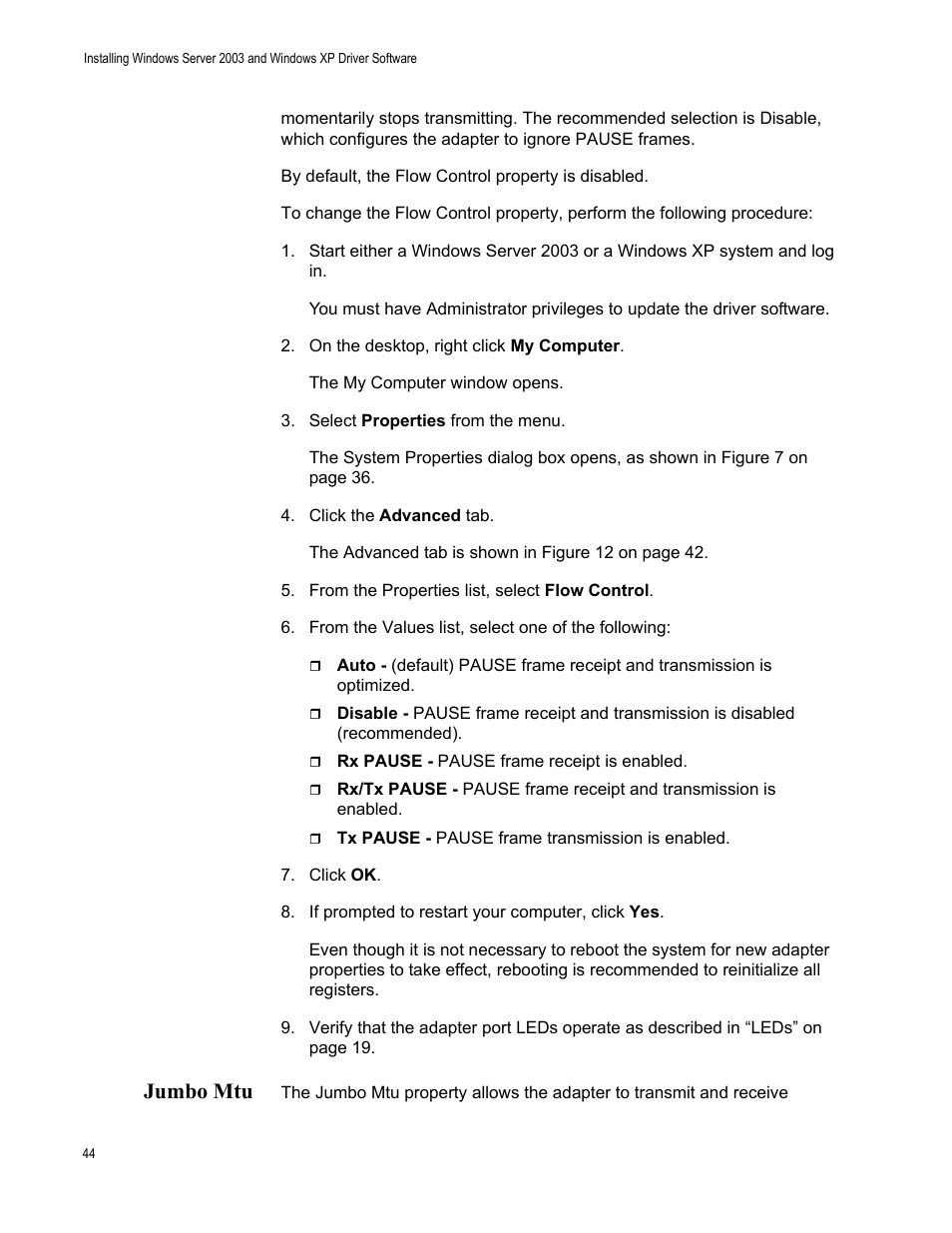 Jumbo mtu | Allied Telesis AT-2931SX User Manual | Page 44 / 136