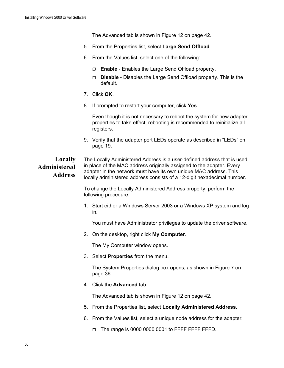 Locally administered address | Allied Telesis AT-2931SX User Manual | Page 60 / 136