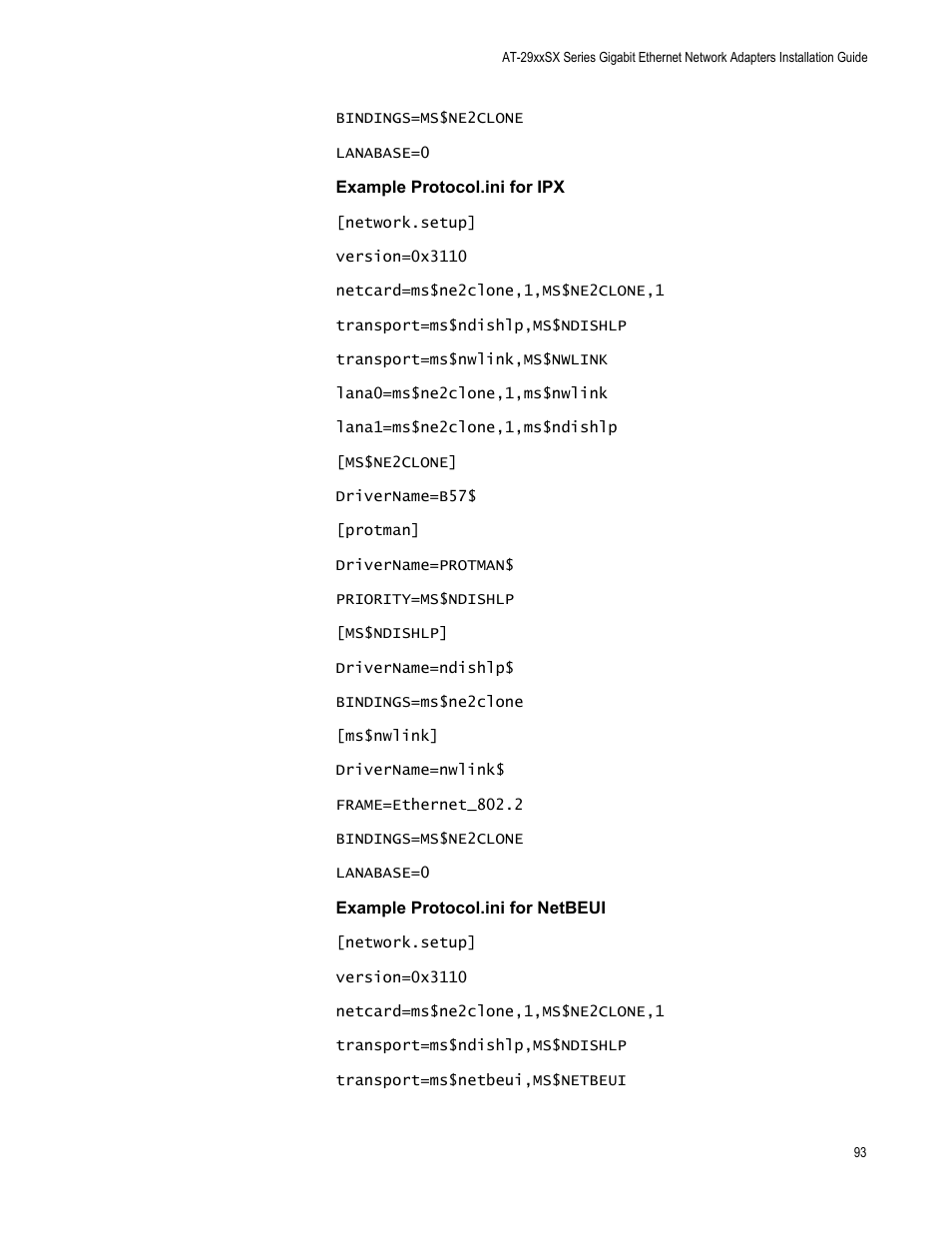 Allied Telesis AT-2931SX User Manual | Page 93 / 136