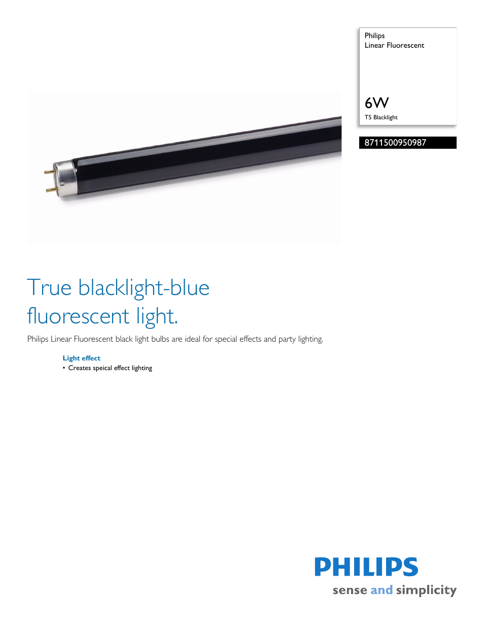 Philips 8711500950987 User Manual | 2 pages