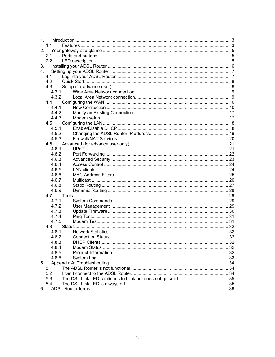 Allied Telesis AT-AR236E User Manual | Page 2 / 36