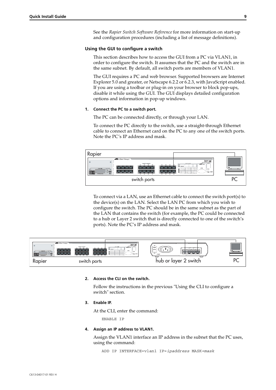 Allied Telesis Rapier Series Switch User Manual | Page 9 / 11